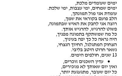 דברים שכתבה ביתו איריס