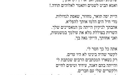 כתבה אחותו יונה