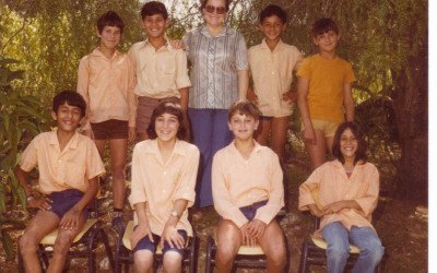 עם הכיתה והמורה דולי